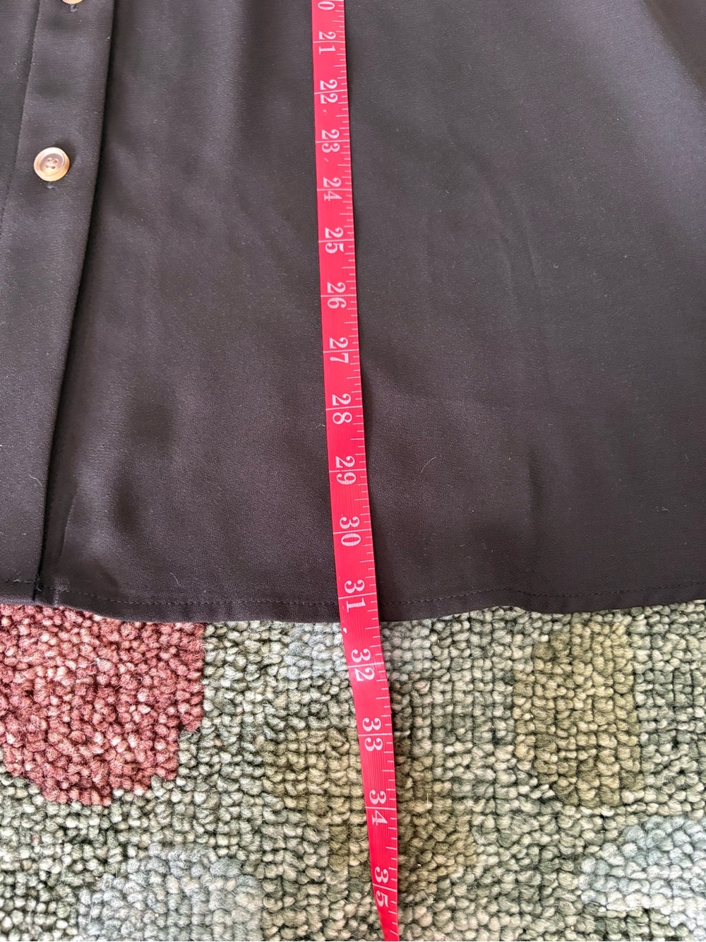 NWT LC LAUREN CONRAD LONG SKIRT BLACK, BUTTONS UP THE FRONT, SZ SMALL - Picture 5 of 9